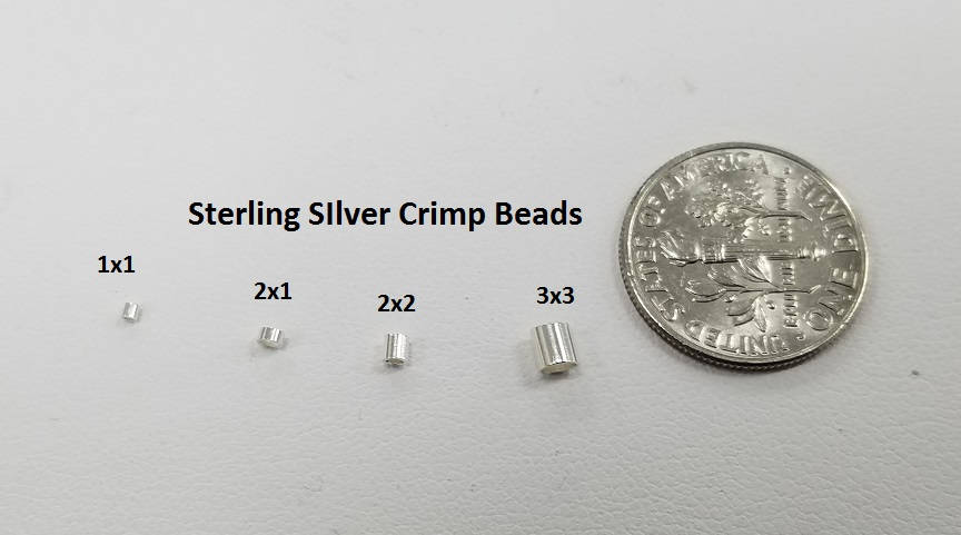 Sterling silver deals crimp beads