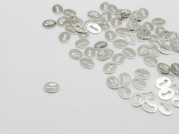 Sterling Silver Tags | Italian Style | 50 Pieces |  Bulk Savings on 250 pieces, 750 pieces | Made in USA