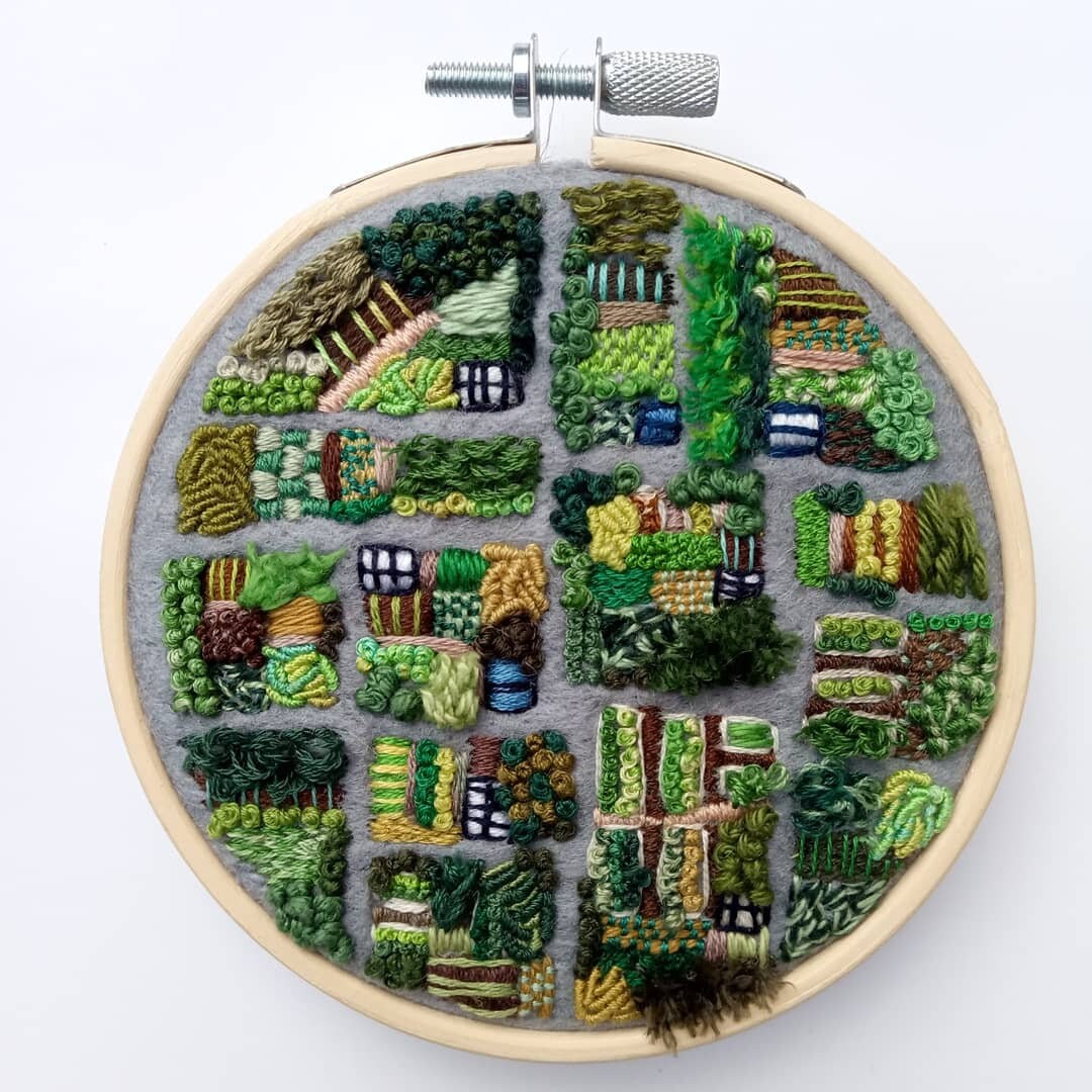 Micro Allotment Spring PDF Embroidery Pattern. Allotment Etsy UK
