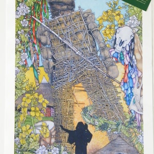 Print: 'Beltaine at Butser'