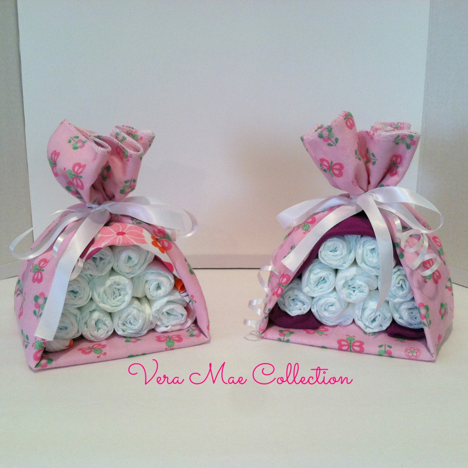 Mini Diaper Cake Center Piece for A Baby Shower - Etsy