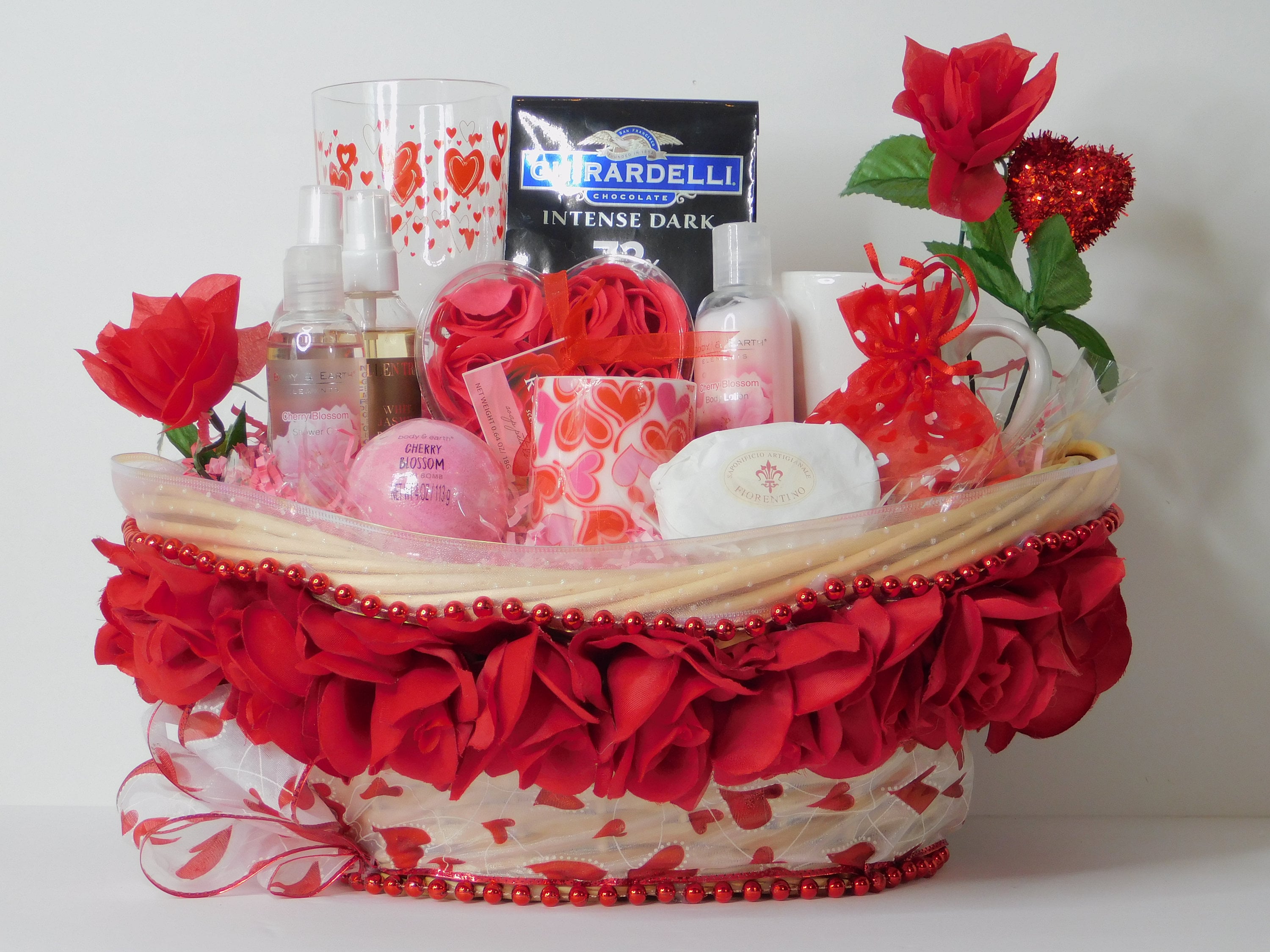 IDEE - IDEE　GARNITURE BASKET　M　Red yilbasi-ozel-hediye-sepeti-
