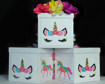 Unicorn Centerpieces For A Birthday Party Or Room Decor, Table Top Centerpiece, Centerpieces