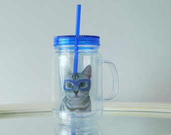 Dog Or Cat Mason Jar