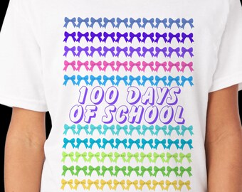 100 Days of School Coquette Bows / 100 days of School / School Shirts