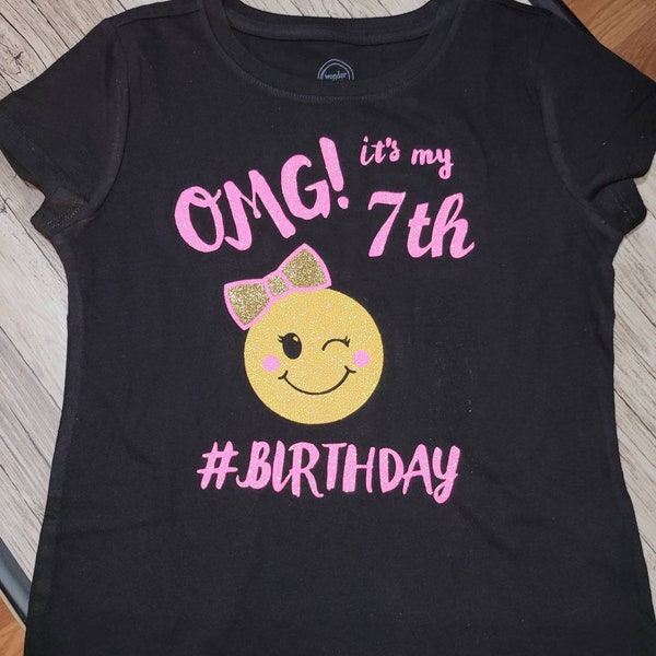 Emoji Birthday Shirt - Etsy