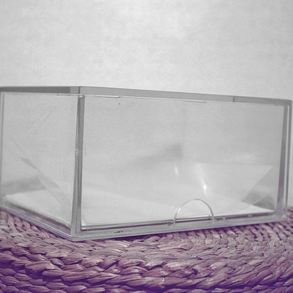 Single Clear Display Box 100 ct Size ACEO Card Holder or Small Diorama Art Case