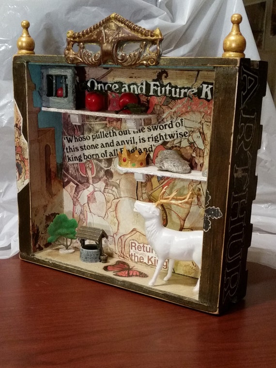 King Arthur Diorama Wall Hanging Art 3D Small Assemblage with Etsy