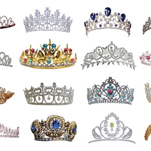 16 Crown PNG Cliparts, Instant Download, Commercial Use