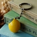 By the Shed Lemon Yellow Keyring Key Chain - Citrus - Funky - Keys ...