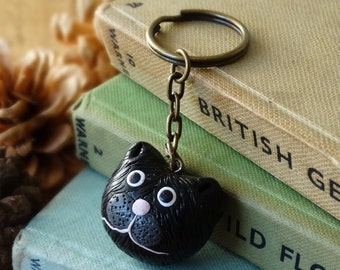 By the Shed Cat Keyring - Black Cat, Witch, Halloween, Gift, Present - Good Life - Country, Pets, Kitty, Kitten, Pussycat - Key Chain, Charm