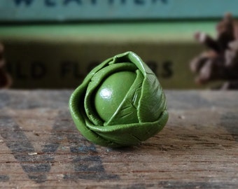 By the Shed Brussels Sprout Pin Badge - Lapel Badge Tie Pin - Green Christmas Lunch Jewellery - Gardening Allotment - Xmas - Vegetable Plot