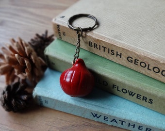By the Shed Red Onion Keyring Key Chain - Purple - Keys - Allotment - Gardening - Vegetarian Gift - Mediterranean - Vegetables