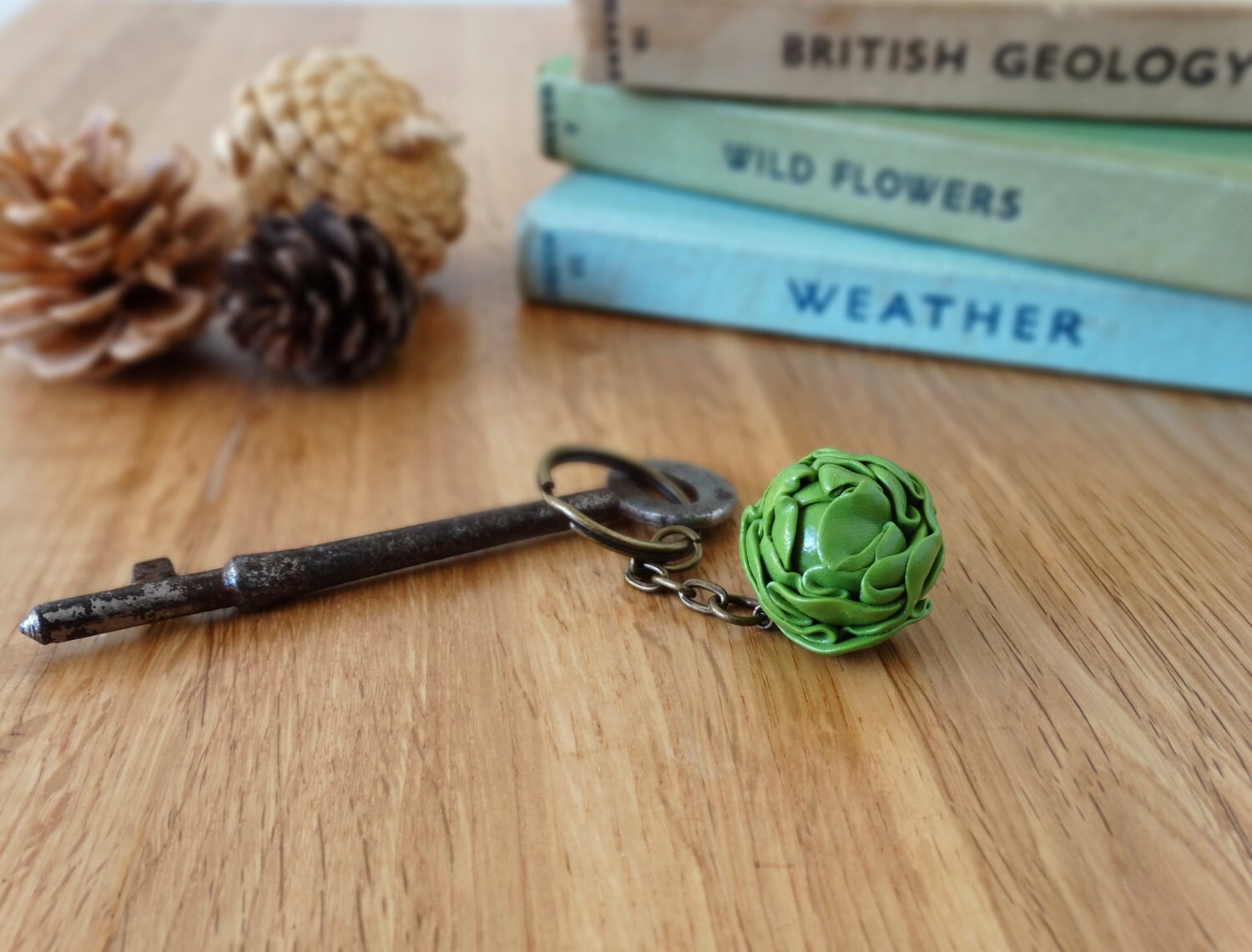 Cabbage Key Chain By the Shed Lettuce Keyring Key Chain - Green - Funky - Keys ...