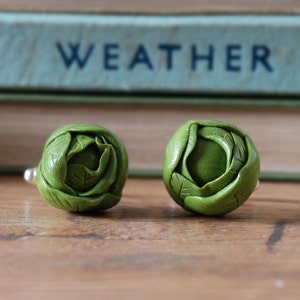 Par le hangar Boutons de manchette verts choux de Bruxelles - Noël - Festif - Jardinage - Légume végétarien - Déjeuner de Noël Bruxelles