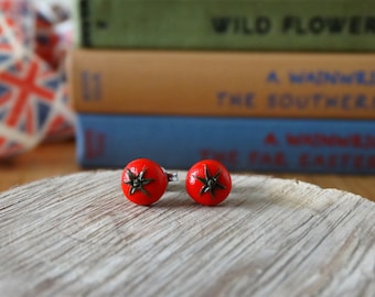 By the Shed Tomato Earrings - Fruit - Vegetables - Gardening - Gift - Unique Present - The Good Life - Vegetarian Gift - Healthy - Jewellery