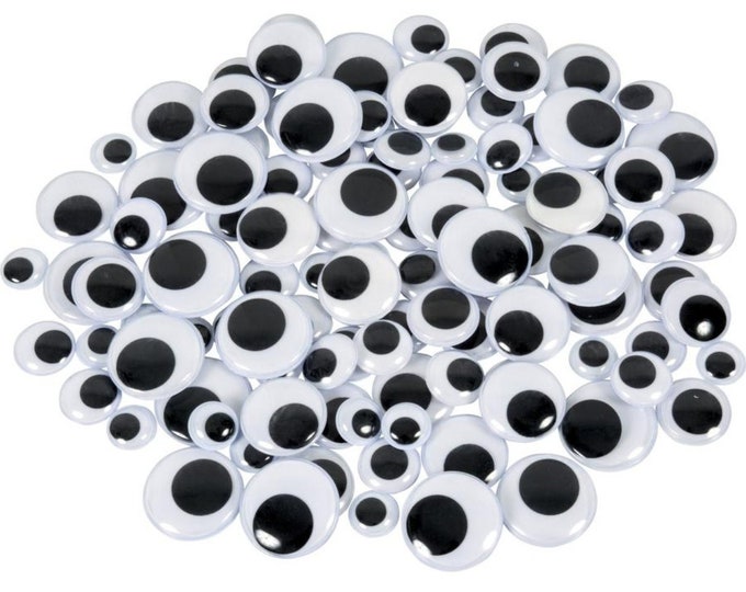 Googly eyes, single googly eyes, craft eyes, eyes for crafting, crafting with children