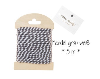 Cord Christmas gray-white