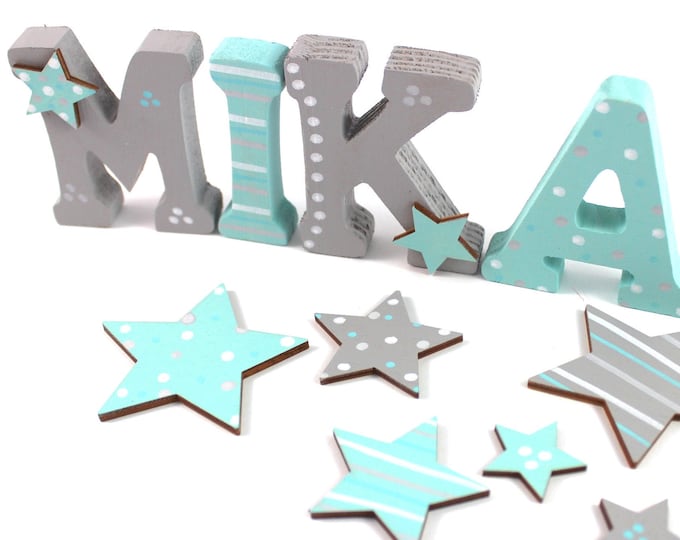 Wooden letters, door letters, nursery letters