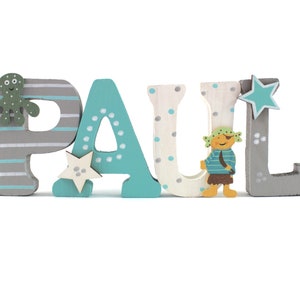 Wooden letters, door letters, nursery letters