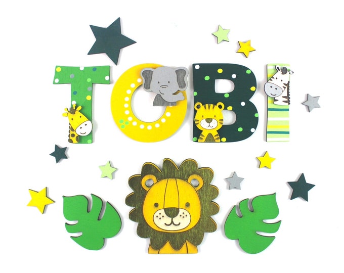 wooden letters for children's rooms