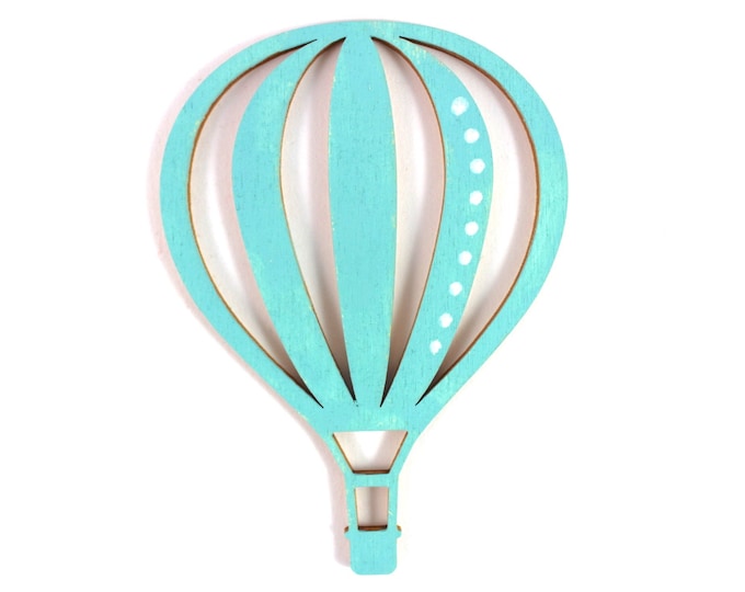 Wooden motif hot air balloon