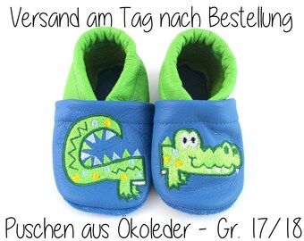 Crawling shoes Crawling punches with crocodile in size 17/18