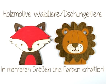 wooden motifs animals