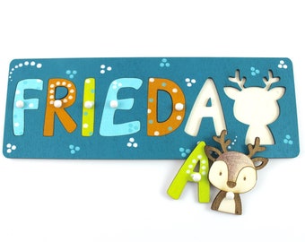Name puzzle, puzzle with name, wooden puzzle with name, children's puzzle name, gift with name, puzzle name