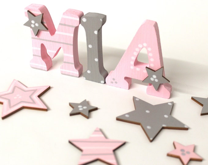 Wooden letters, door letters, nursery letters