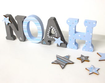 Wooden letters, door letters, nursery letters