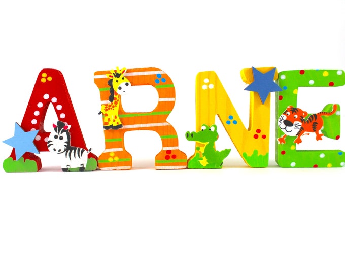 Wooden letters, door letters, nursery letters