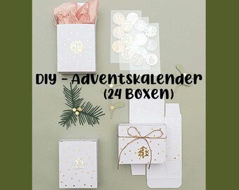Advent calendar boxes for filling