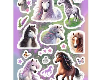 Unicorn stickers, unicorn stickers, unicorn sticker set, girls stickers, unicorn sticker sheet, unicorn stickers, unicorn stickers