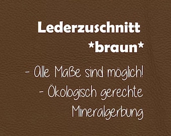 Leather cut brown, leather piece, leather for slippers, crawling shoe leather, slipper leather, leather for crawling shoes