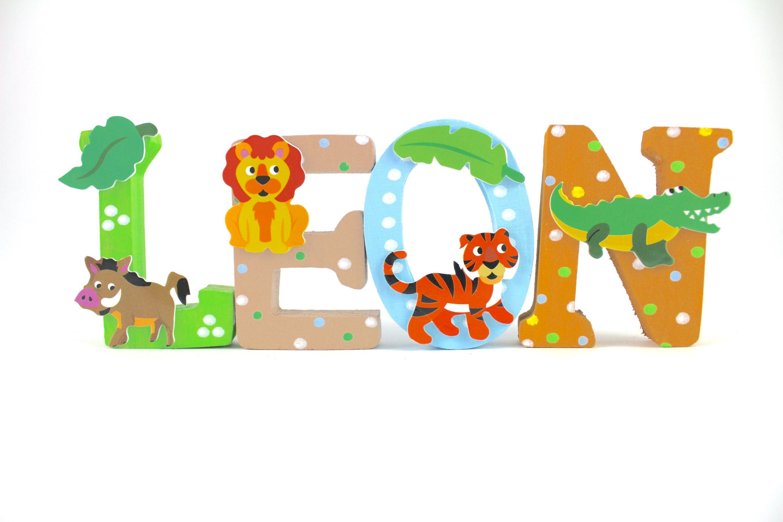 Wooden letters, door letters, nursery letters