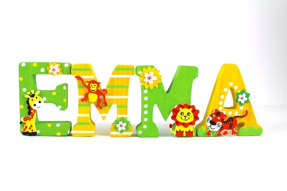 Wooden Letters Stars Door Letters Children S Room Door Etsy