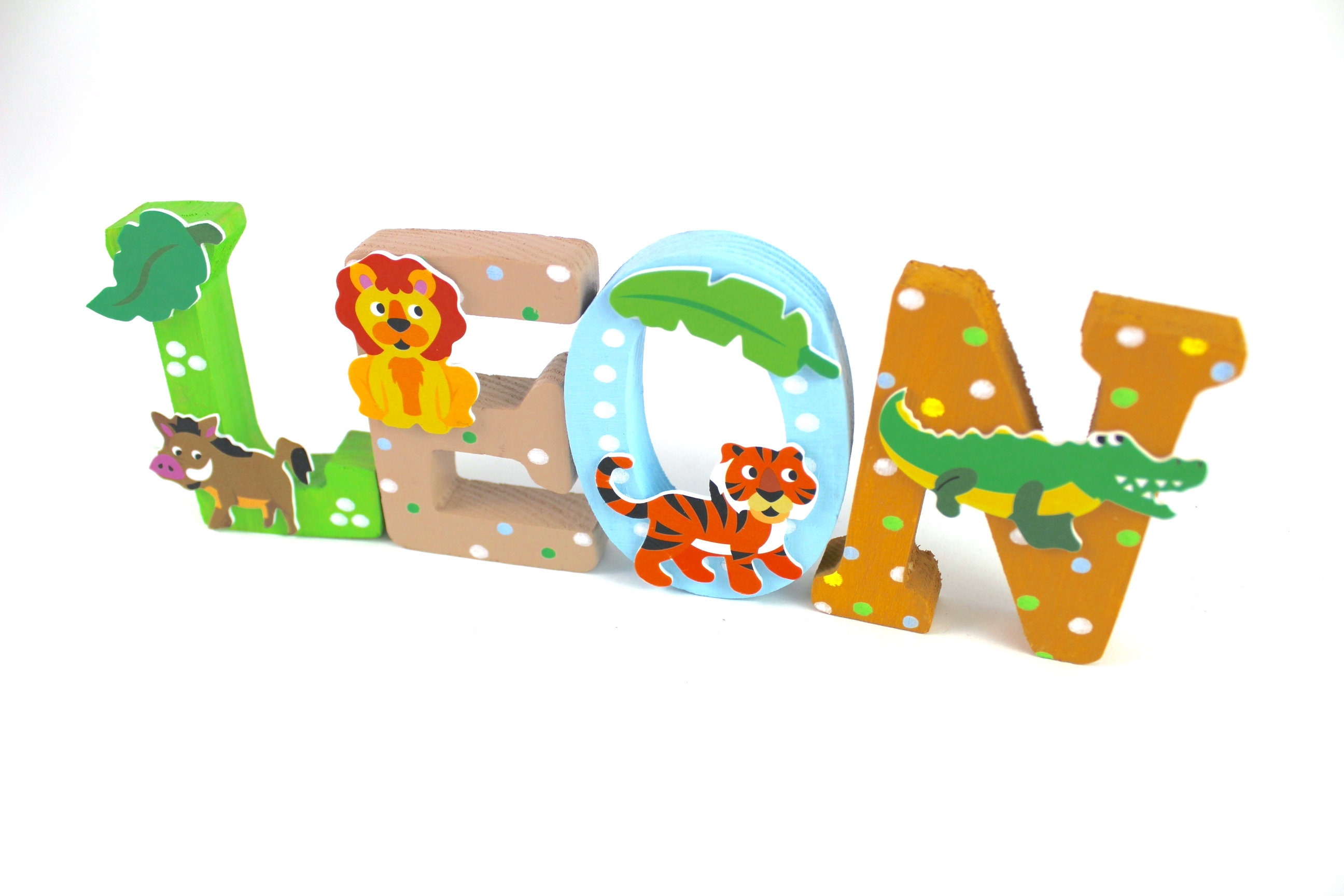 Wooden letters, door letters, nursery letters