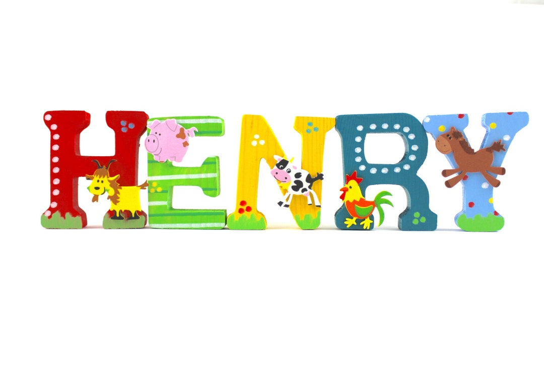 Wooden Letters Door Letters Nursery Letters Etsy