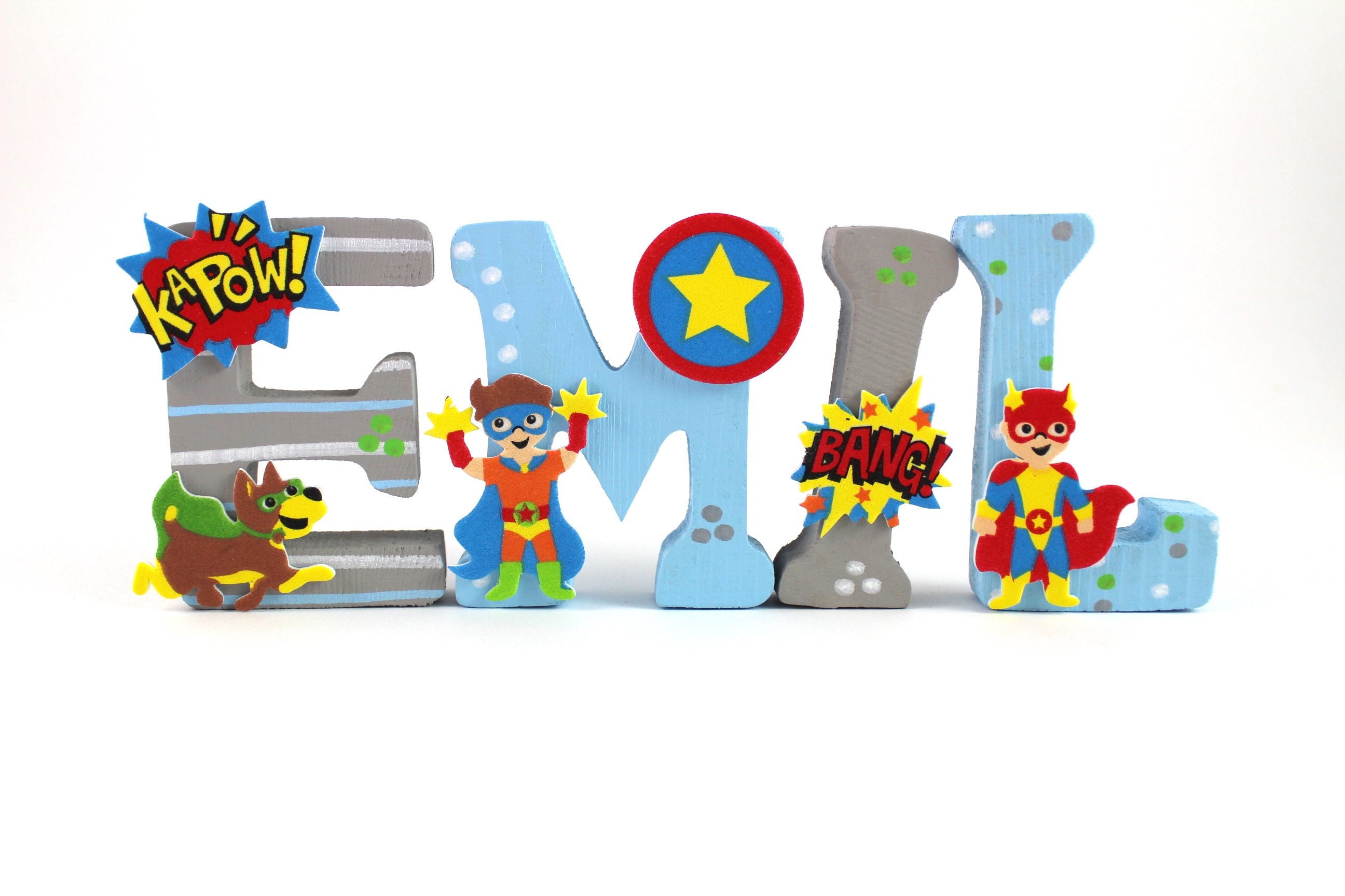 wooden letters for nursery door