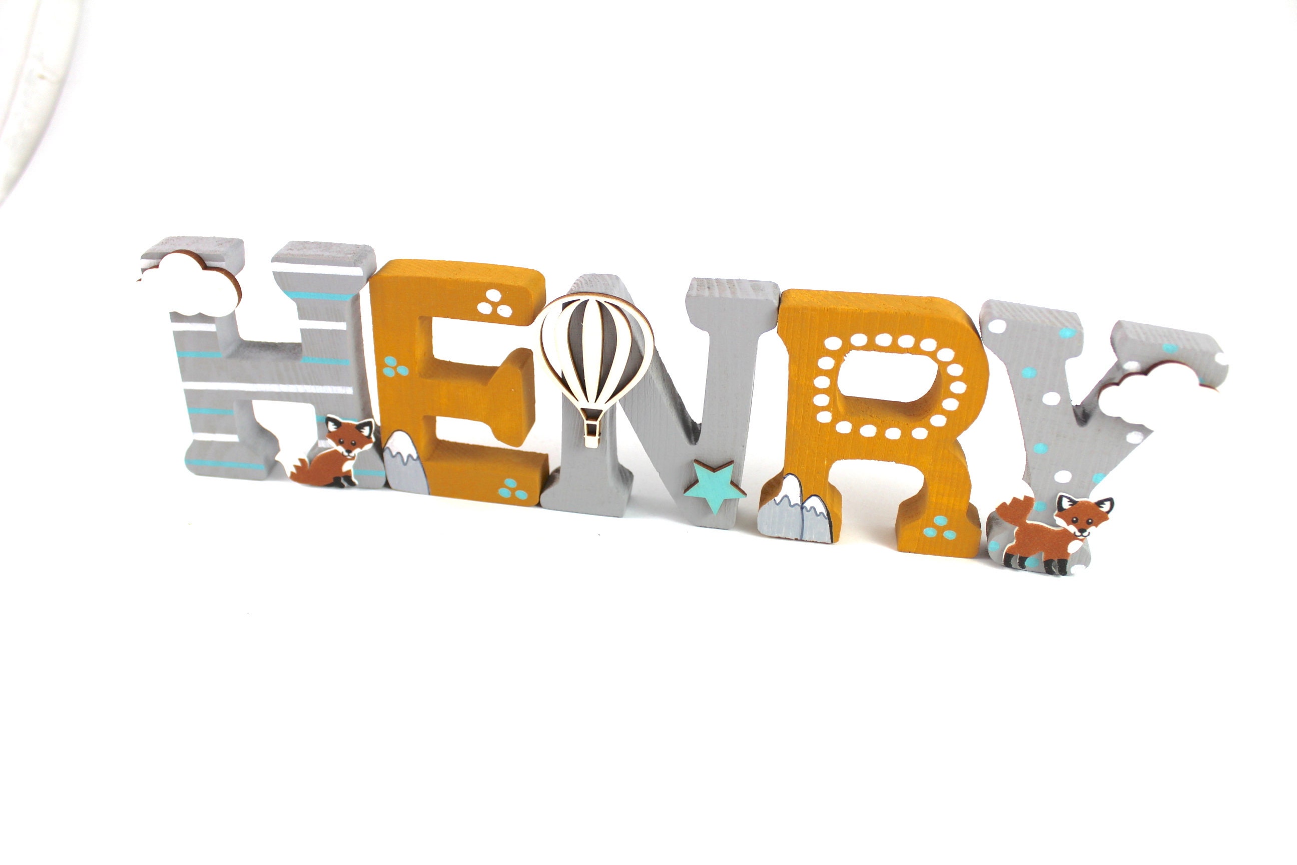 Wooden letters, door letters, nursery letters