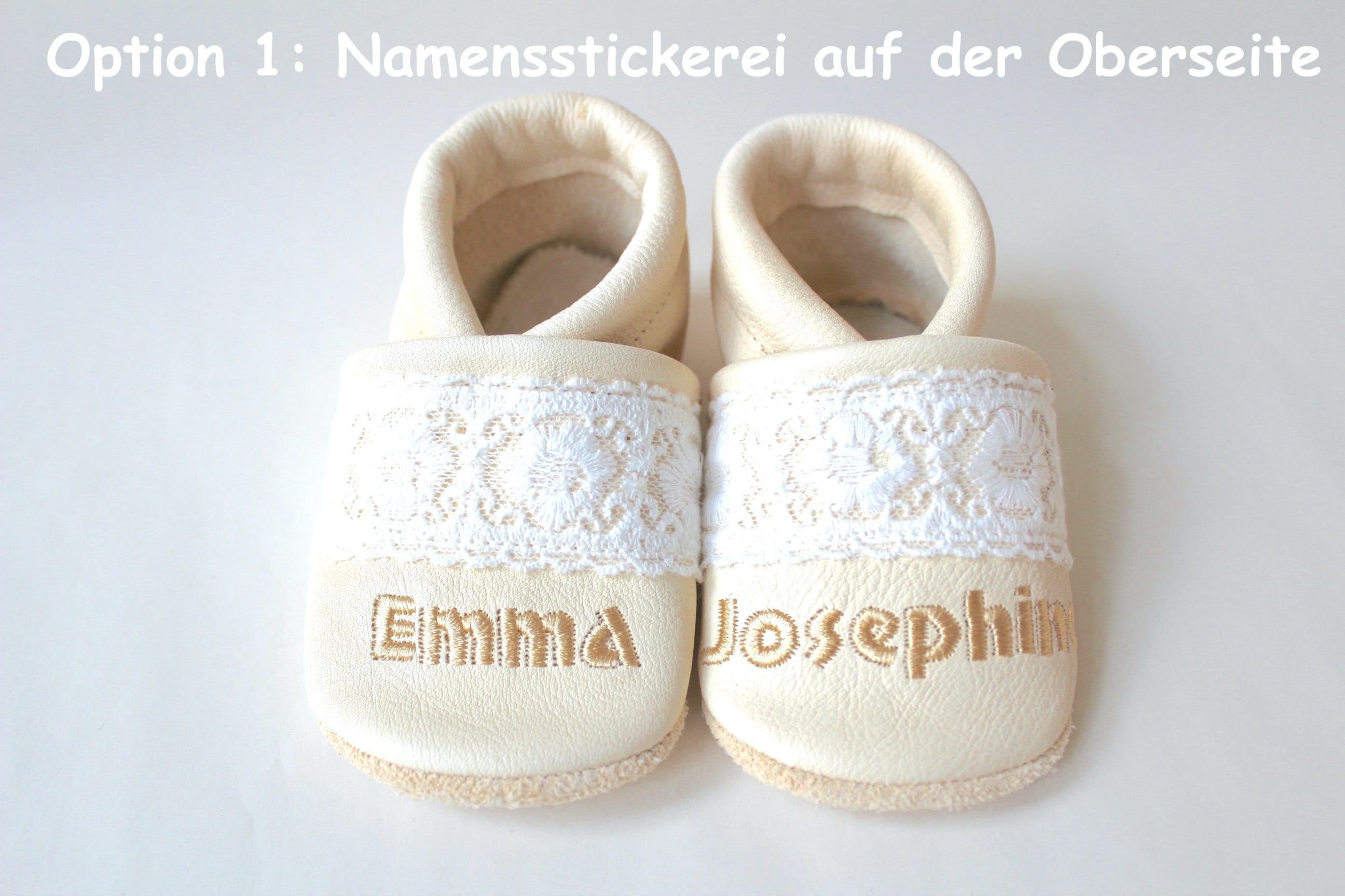 Shoes with Name and Baptism Date Baptismal Shoes Crab Shoes Baptism