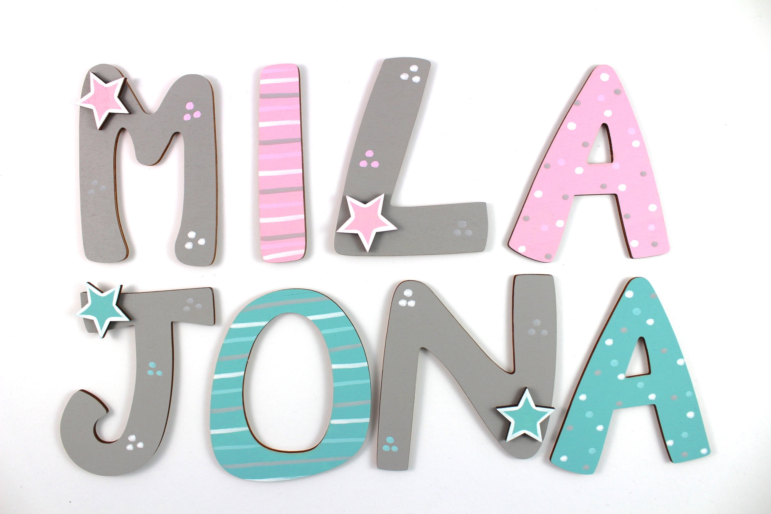 wooden letters for kids room