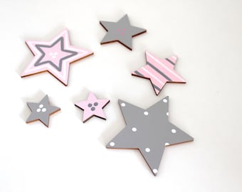 Large star set, matching wooden letters