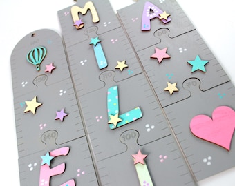 Personalized measuring stick for girls