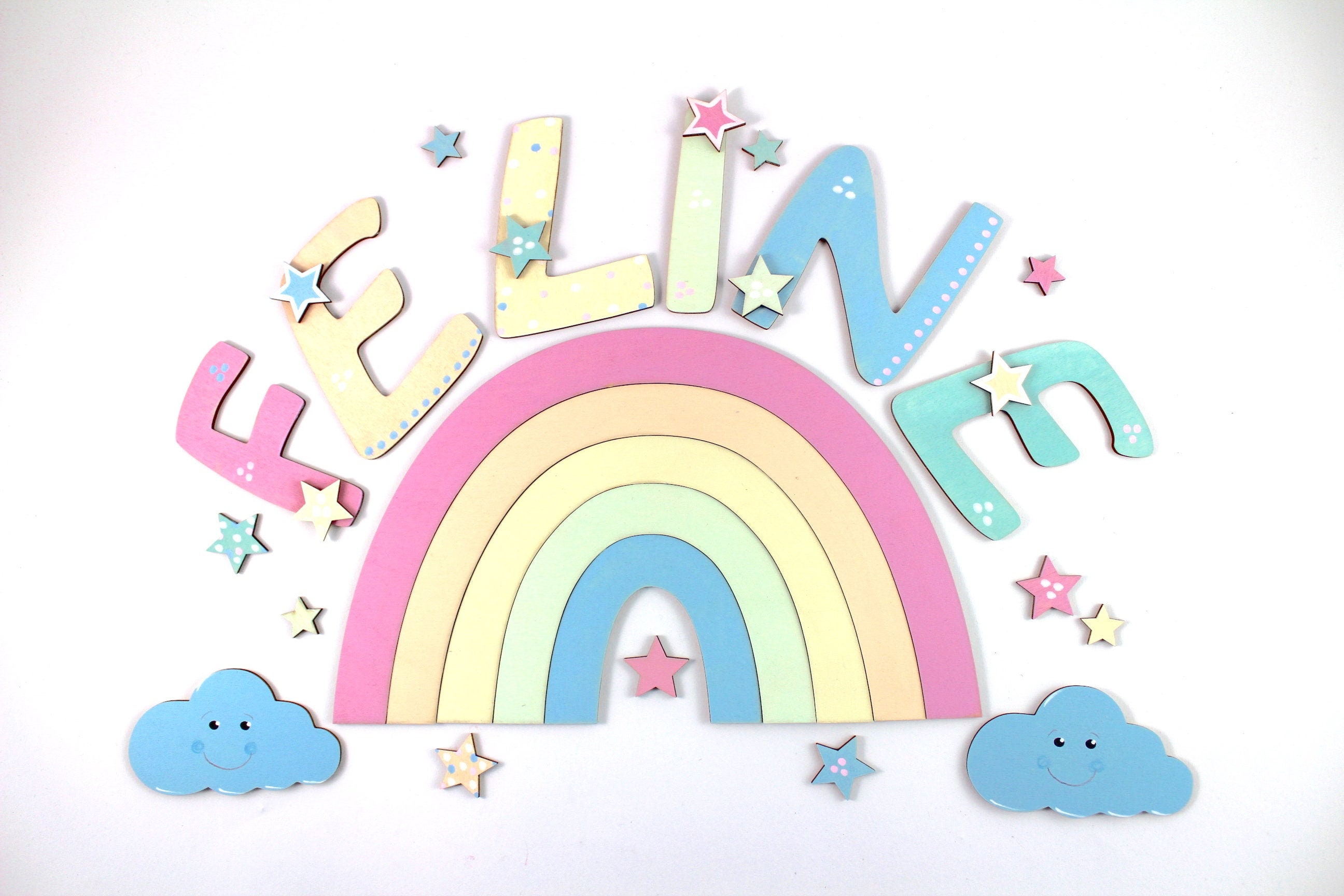 wooden letters for nursery door