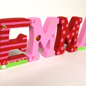 Wooden letters , decorative letters, letter decor , wooden monogram, wedding letters image 1