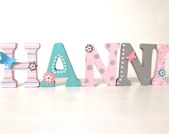wooden letters door letters children's room door