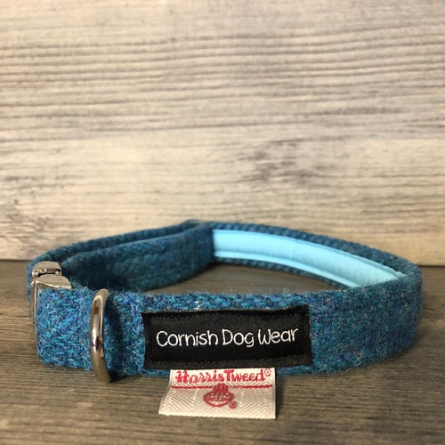 Genuine Harris Tweed Dog Collar Check With Alu Max Buckle Etsy UK