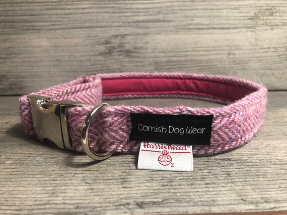 Harris tweed dog sale collar